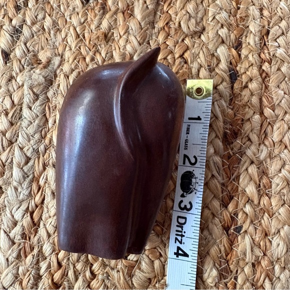 1970s Modernist Mini Elephant Sculpture Wood - Picture 7 of 7